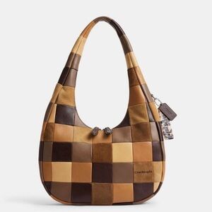 COACH Coachtopia Alter/Ego Crescent Shoulder Bag in Checkerboard Multi NWT